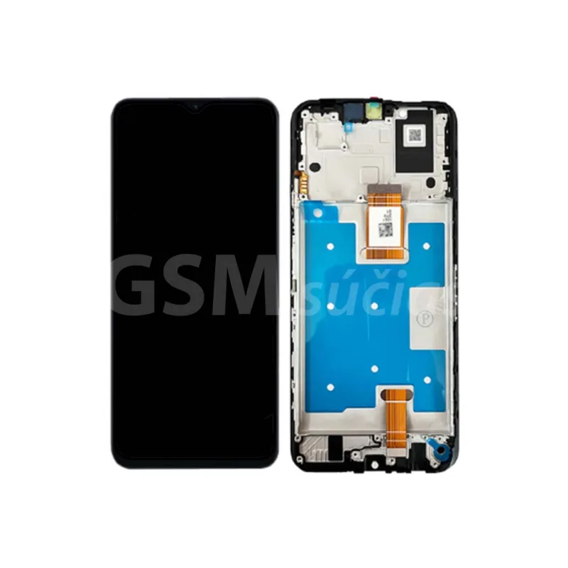 LCD displej + dotykové sklo Honor X6a Farba: Čierna + rám