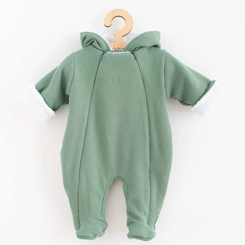 Dojčenská kombinéza s kapucňou New Baby Frosty mint