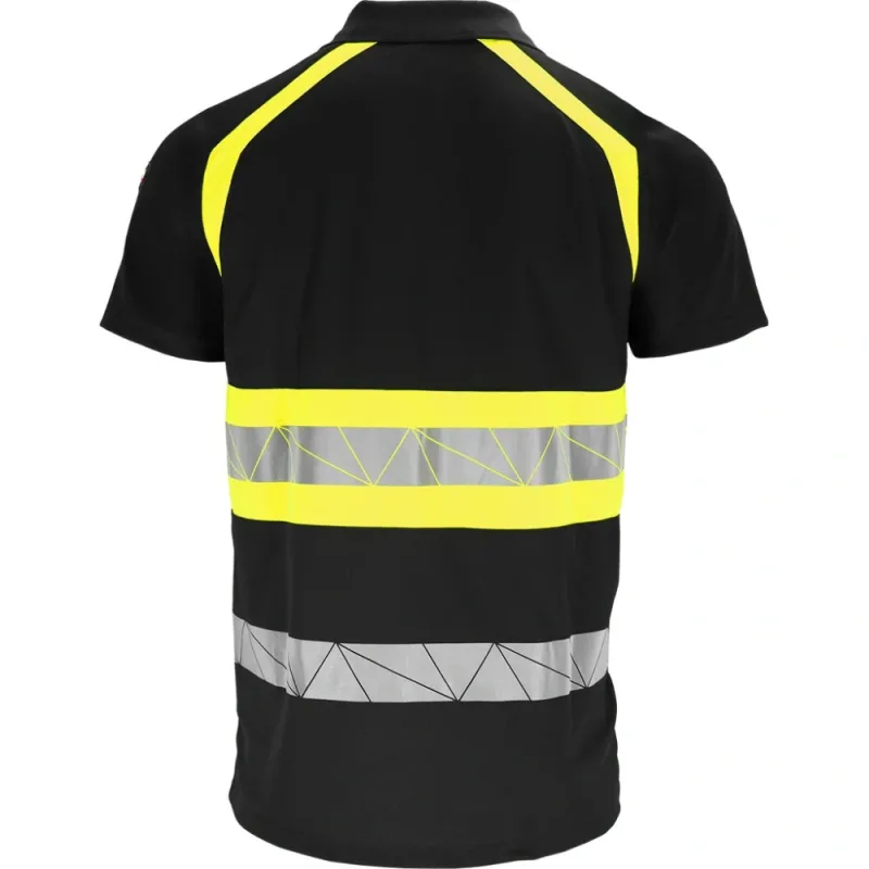 Leber&Hollman RAUTEX PS Polo Tričko HI-VIS Black/Yellov