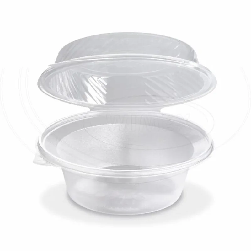 Salátová miska průhledná s víčkem 2200 ml (PP) [25 ks] (PP823)