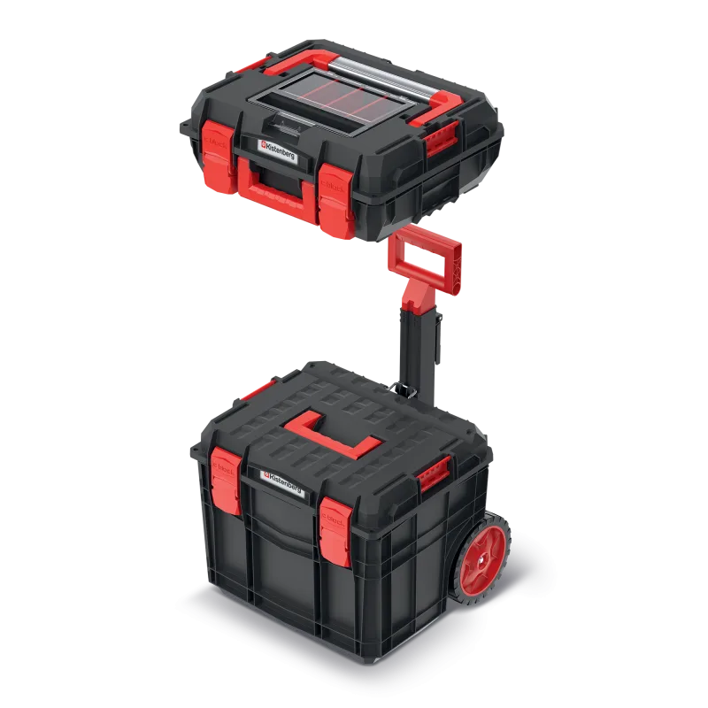 Kistenberg Set kufrov na náradie C BLOCK PRO/ALU LOG SET čierny 45x38x54,5cm transportné kolieska KXCS454055-S411