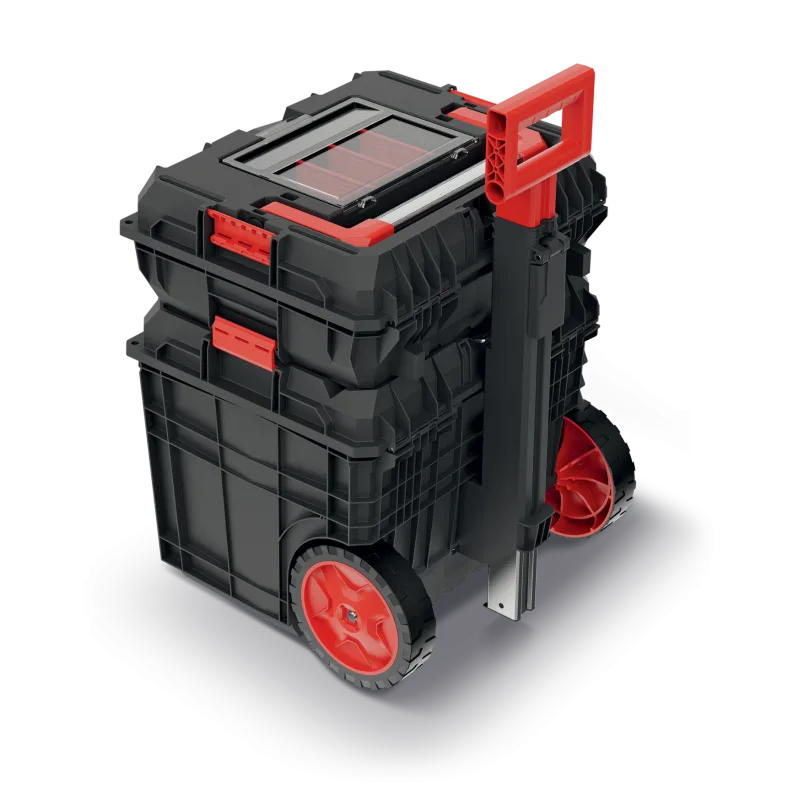 Kistenberg Set kufrov na náradie C BLOCK PRO/ALU LOG SET čierny 45x38x54,5cm transportné kolieska KXCS454055-S411