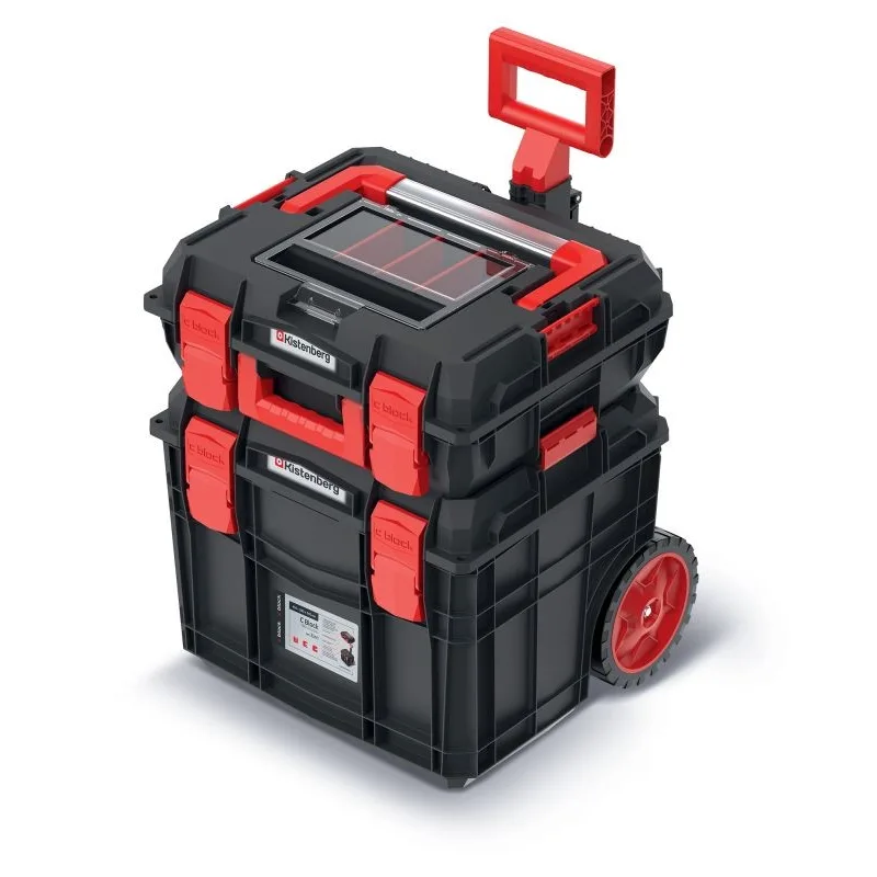 Kistenberg Set kufrov na náradie C BLOCK PRO/ALU LOG SET čierny 45x38x54,5cm transportné kolieska KXCS454055-S411