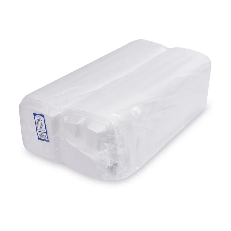 Menu box 3-dílný bílý 241 x 207 x 69 mm [125 ks] Zasílání poštou (75633)