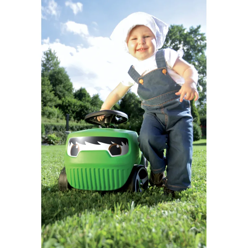 Brumee Detské Odrážadlo s prívesom FARMEE+CAREE zelené set BFARM-361C