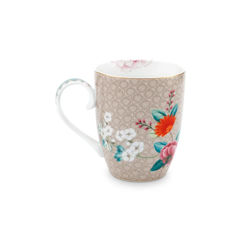 Pip Studio Blushing Birds hrnek 350ml, khaki
