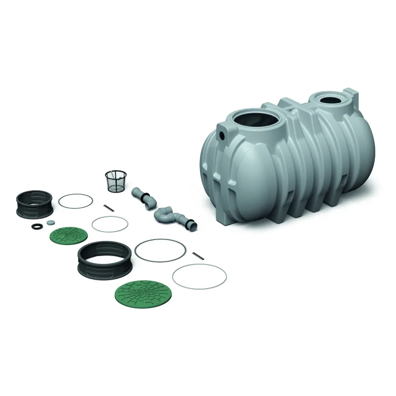 Prosperplast s.r.o. Podzemná plastová nádrž Unground Tank R-2000 (2000 litrov) monolit na dažďovú vodu čierna