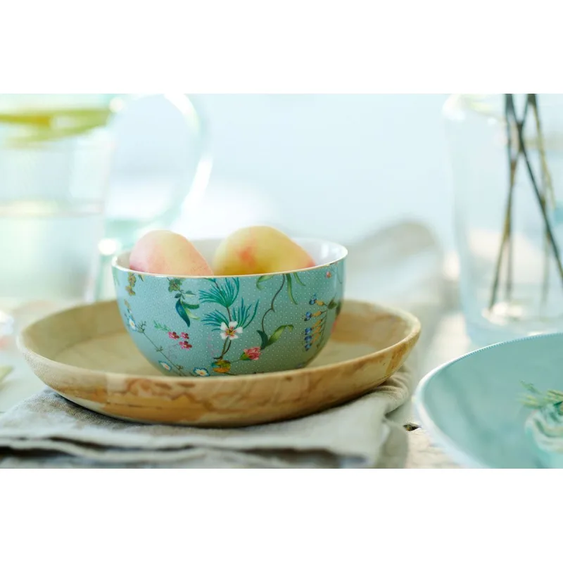 Pip Studio Jolie Flowers Blue, miska ∅12cm, modrý