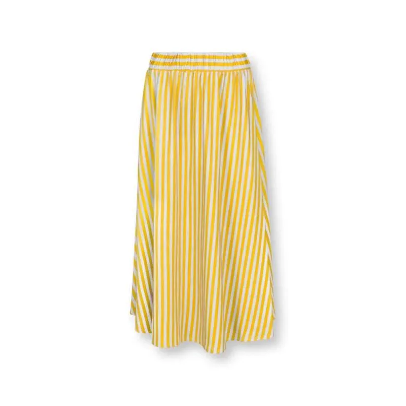 Pip Studio Solange Sukně Sumo Stripe,žlutá