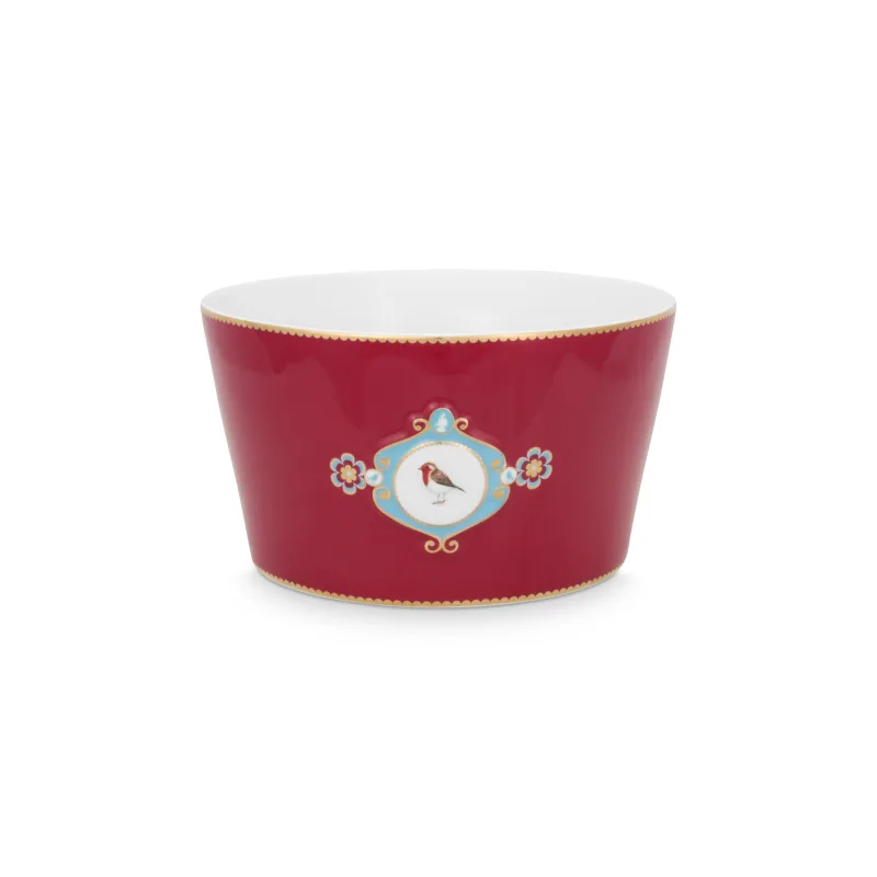 Pip Studio Love Birds Medallion mísa Ø 20cm, červená