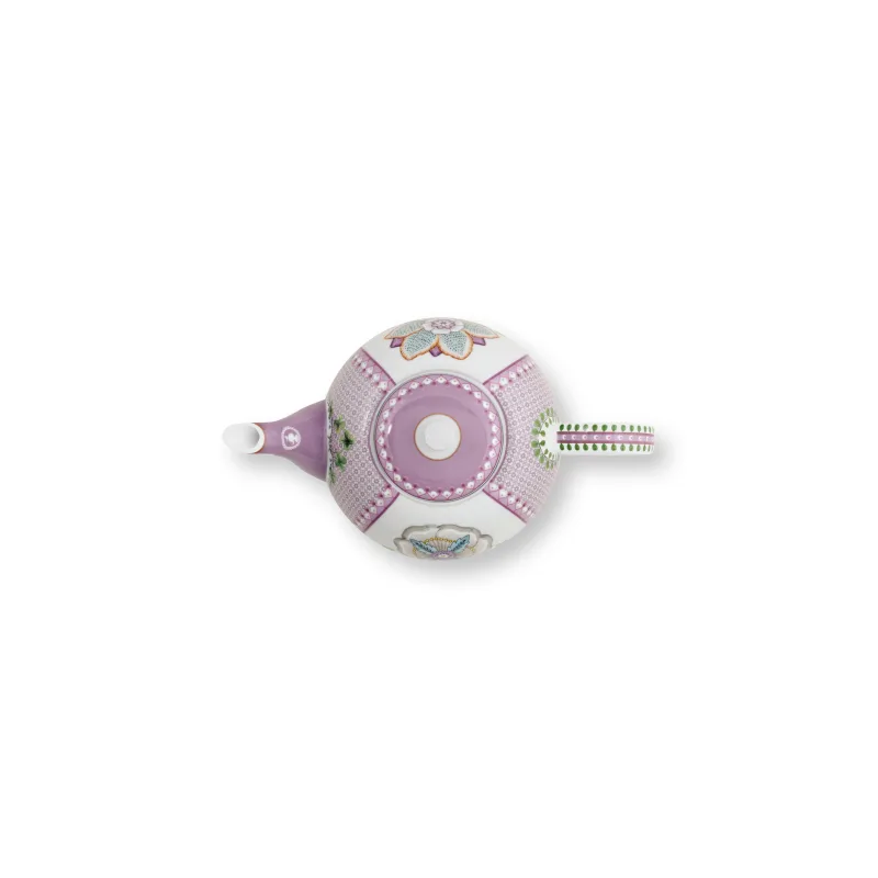 Pip Studio Lily & Lotus čajová konvice 1,6l, lila