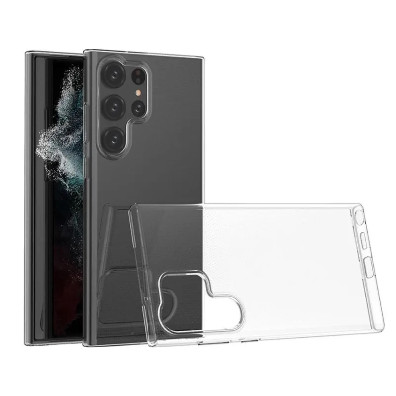 Transparentné Puzdro priesvitné silikónové Samsung Galaxy S23 Ultra, S918 Farba: Priesvitné