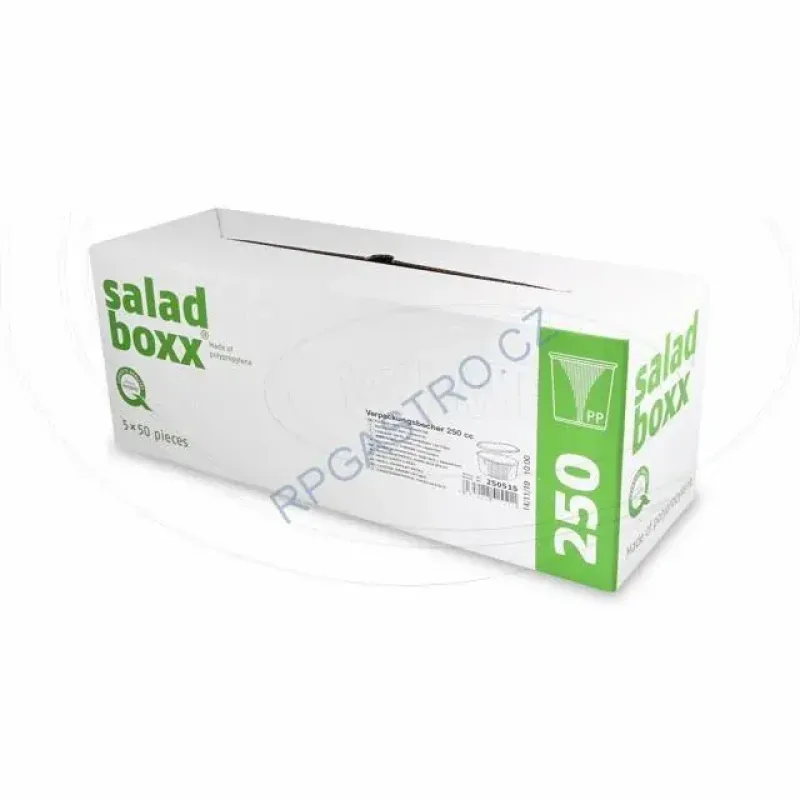 Miska kulatá průhledná 250 ml + víčko (PP) [2 x 250 ks] (PP515)