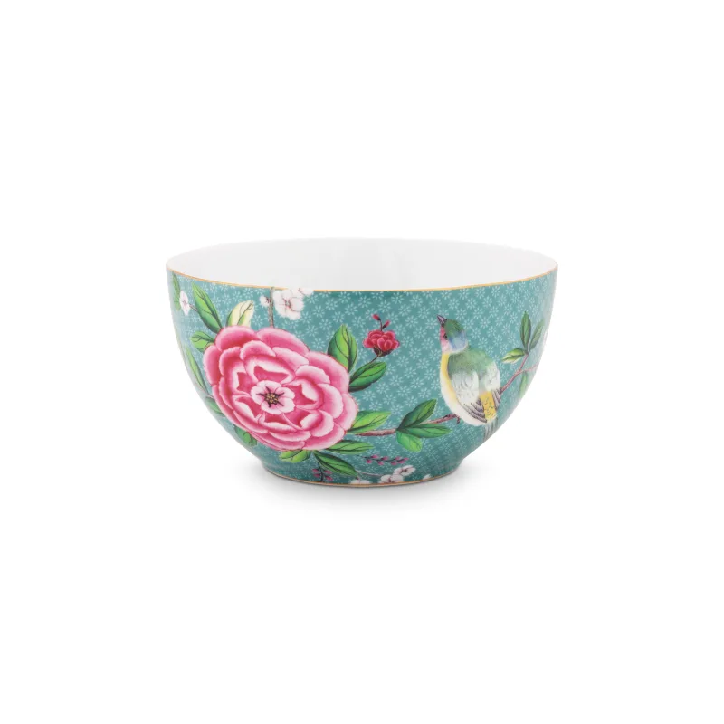 Pip Studio Blushing Birds blue miska Ø15cm, modrá