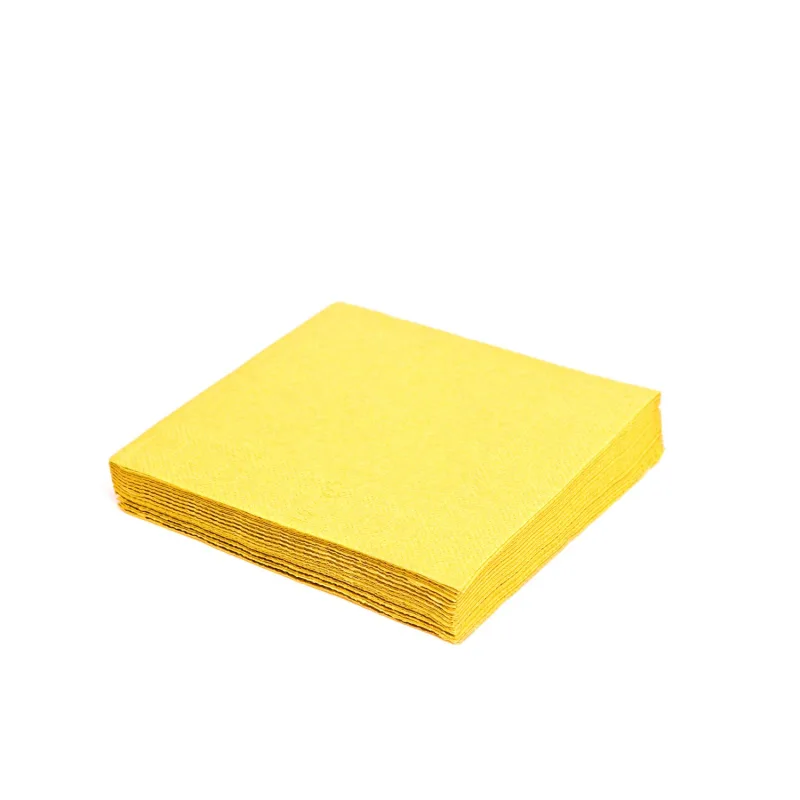Ubrousky 3-vrstvé 33 x 33 cm žluté [20 ks] (70705 - 5B)