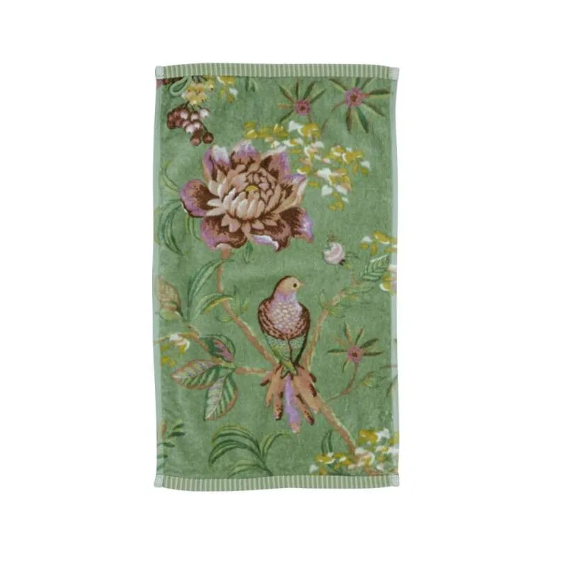 Pip Studio bavlněný froté ručník na ruce Secret Garden zelený 30x50 cm