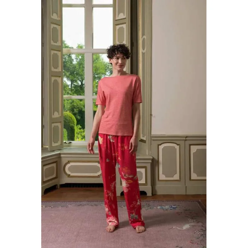Pip Studio Tjessy triko s krátkým rukávem Sumo Stripe, červené