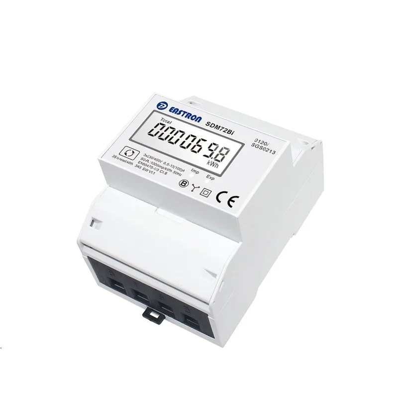 Elektromer 3F obojsmerný na DIN trojfázový digitálny VCX EASTRON SDM72 BI MID Reset 100A