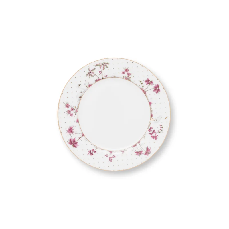 Pip Studio Jolie Dots Gold talíř ∅21cm, růžový