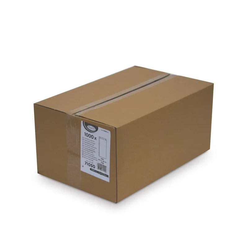 Svačinové papírové sáčky bílé 5 kg (20+7 x 45 cm) [1000 ks] (71050)
