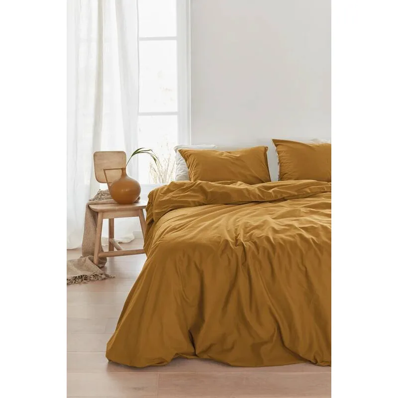 Organic Care povlečení z organické bavlny 140x200 + 70x90, okr