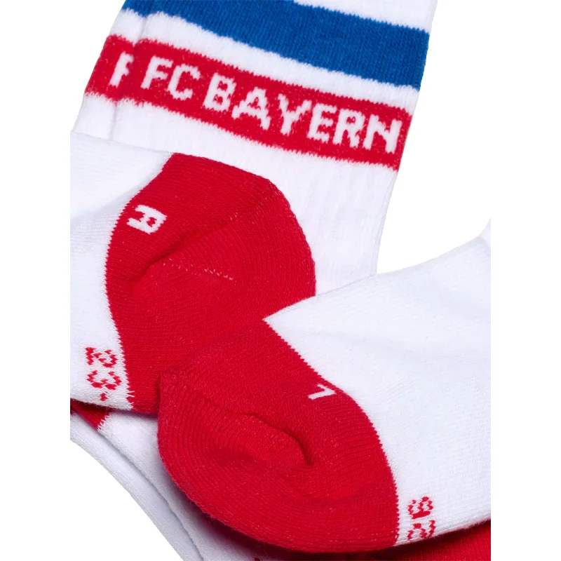 Bayern München - Bayern Mníchov ponožky biele detské (2 páry v balení) - SKLADOM
