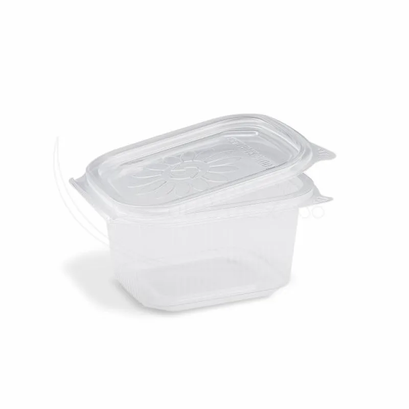 Miska oválná průhledná "Ripboxx Tiny" s víčkem 375 ml (PP) [50 ks] (PP827)