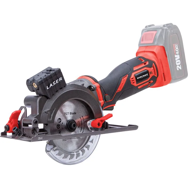 Píla Worcraft CMCS-S20LiB ShareSYS, 20V Li-ion, 115 mm, mini okružná