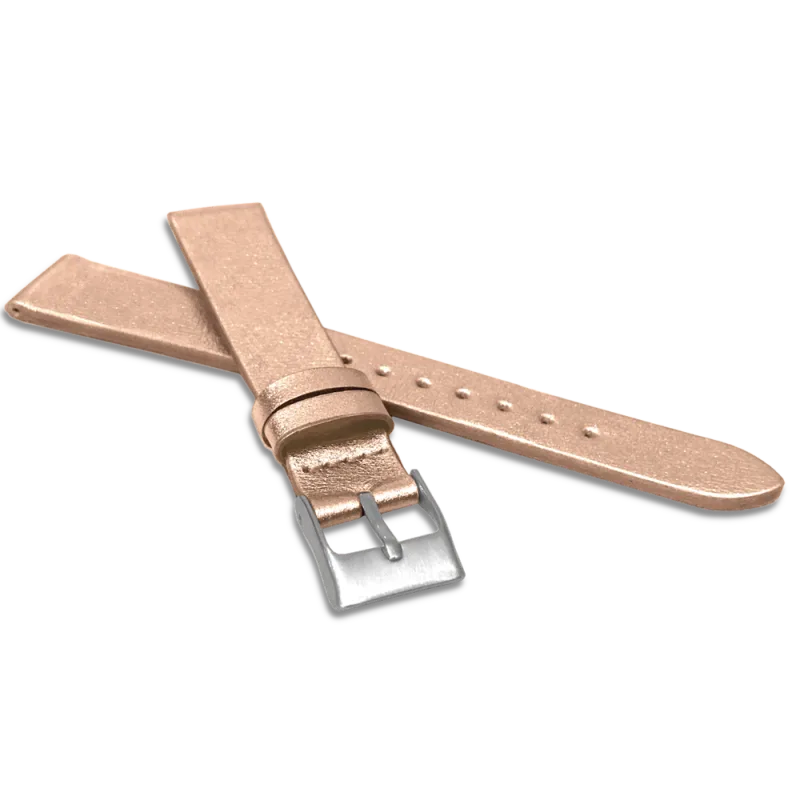 MINET Rose gold řemínek z luxusní kůže Top Grain - 16 MSSUY16