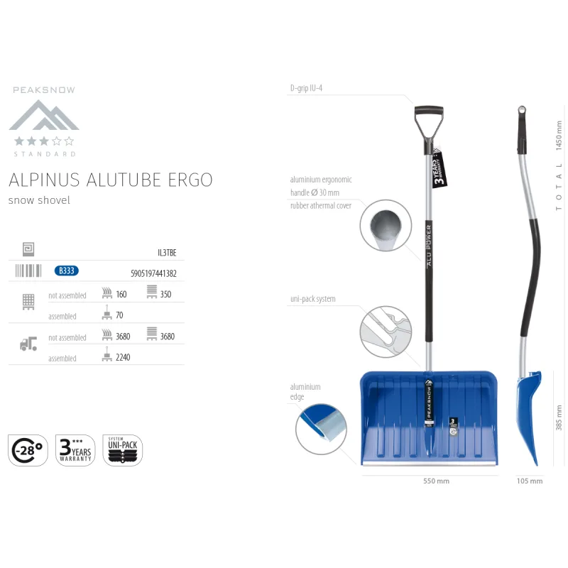 PROSPERPLAST ALPINUS ALUTUBE ERGO modrá IL3TBE