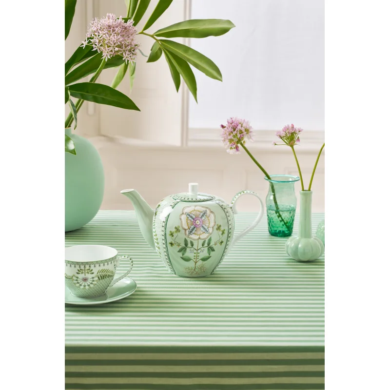 Pip Studio Lily & Lotus čajová konvice 1,6l, zelená