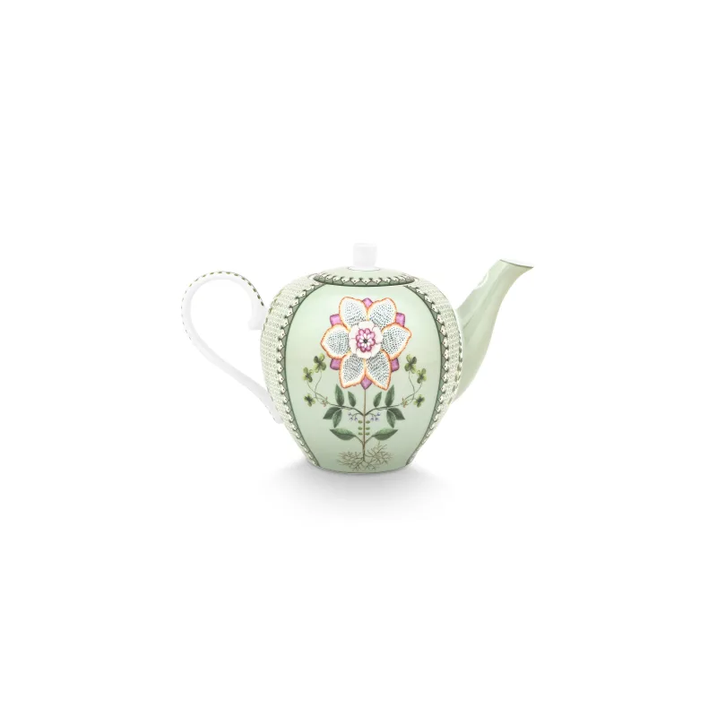 Pip Studio Lily & Lotus čajová konvice 1,6l, zelená