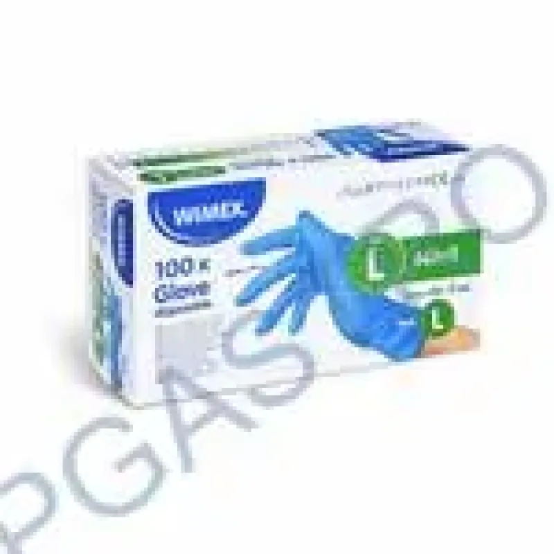Rukavice (Nitril) nepudrované modré `XL` [100 ks](68143)