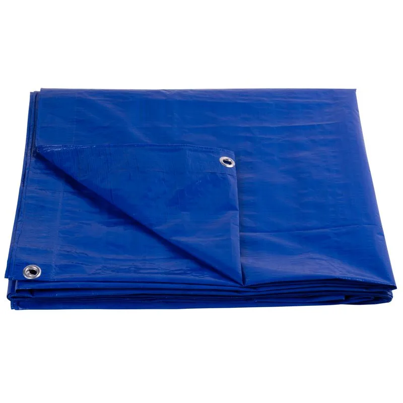 Strend Pro Plachta Tarpaulin Standard 10x20, zakrývacia, 80 g/m2, modrá, s okami