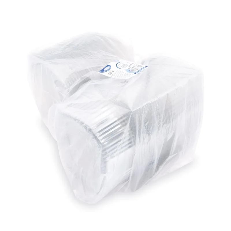 Miska oválná průhledná s víčkem 2000 ml (rPET) [50 ks] (77820 - CH4A)