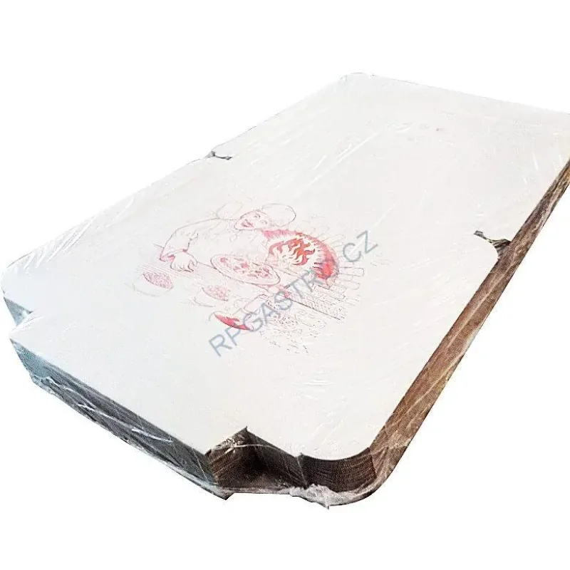 Neposíláme - Krabice na pizzu z vlnité lepenky 45 x 45 x 5 cm [50 ks] (71945.11 - E24) pouze osobní odběr