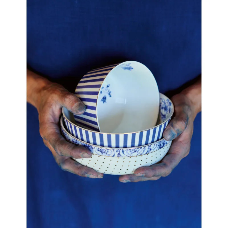 Pip Studio Royal White miska ∅20cm, bílo-modrá