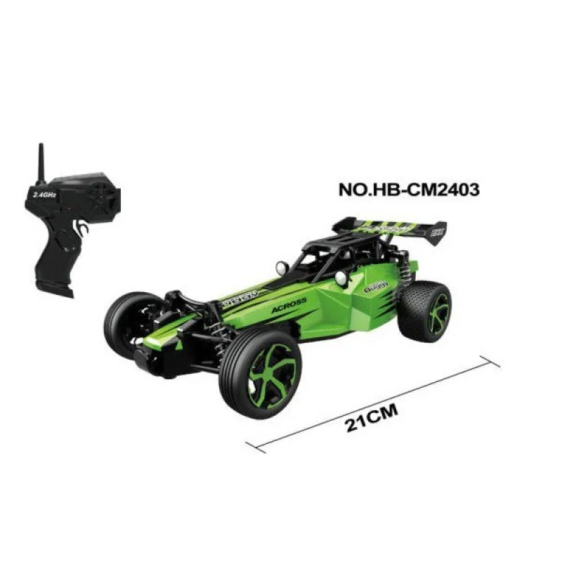S-idee RC auto Lighting Buggy 1:24, 2.4 GHz, zelené