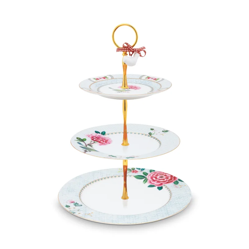 Pip Studio Blushing Birds Servírovací stojan, bílý