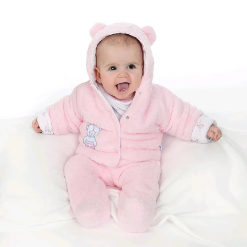 Zimný kabátik New Baby Nice Bear ružový