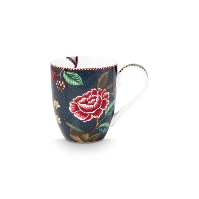 Pip Studio Berry Blues sada 2ks XL hrnků 440ml, modrá
