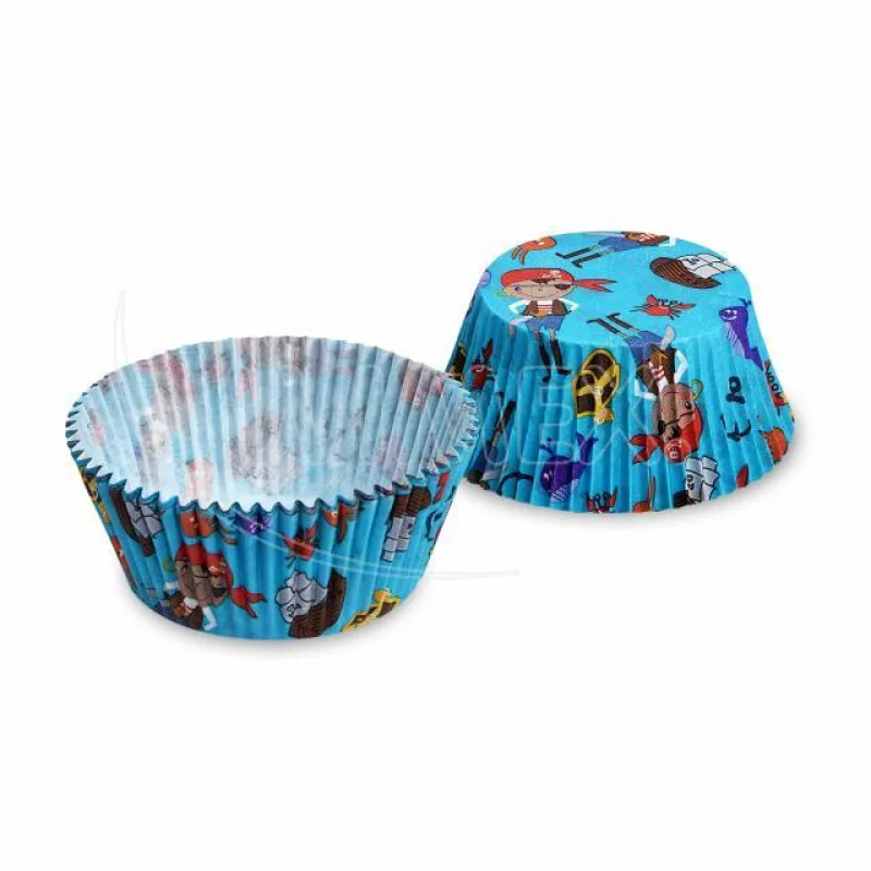 Cukrářské košíčky na muffiny, "Pirát" Ø 50 x 30 mm [40 ks] (65597)