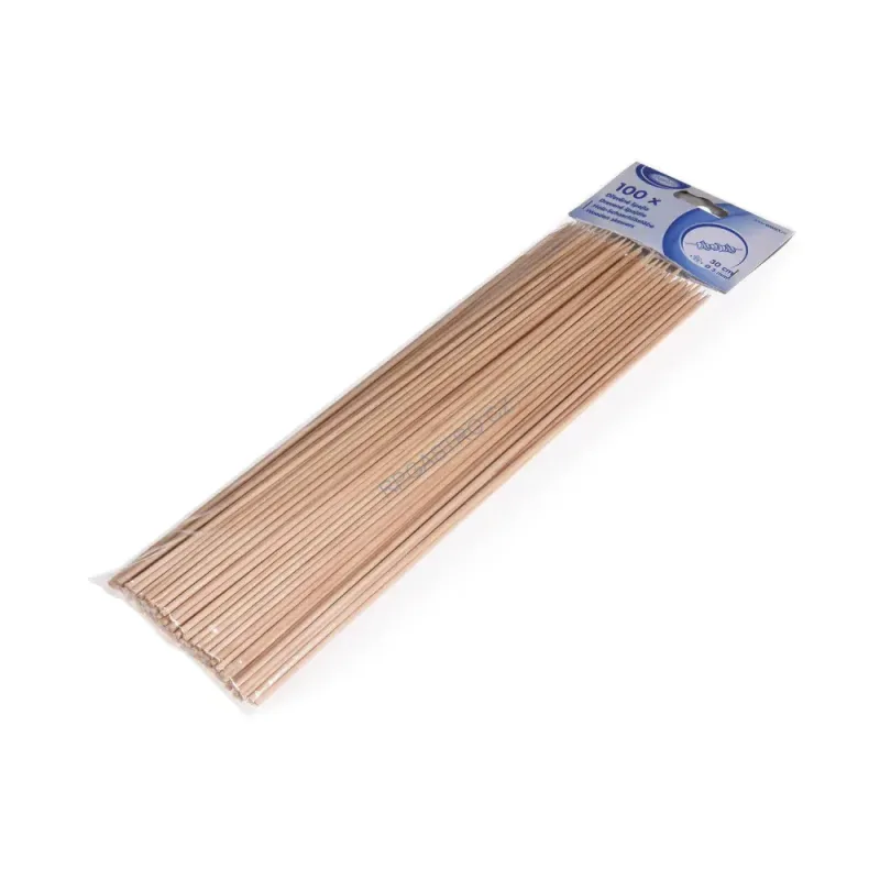 Dřevěné špejle hrocené 30 cm, Ø 3 mm [100 ks] (66753 - 6A)