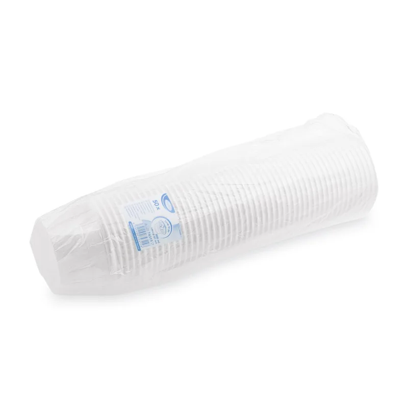 Polévková miska bílá (PP) 500 ml, Ø 127 mm [50 ks] (74315)