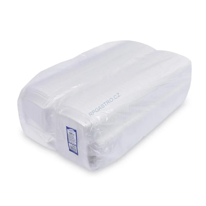 NEPOSÍLÁME - Menu box 2-dílný bílý 245 x 195 x 70 mm [125 ks] Pouze osobní odběr (75632VLO)