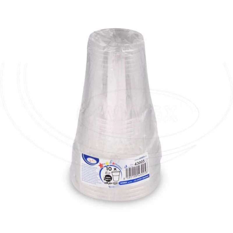 Kelímek průhledný 0,5 l (PLA) -BIO- (Ø 102 mm) [10 ks] (43005)