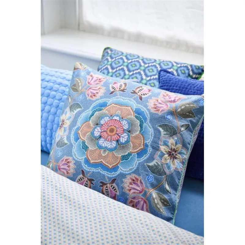 Pip Studio polštář Matata Blue 53x53cm, modrý