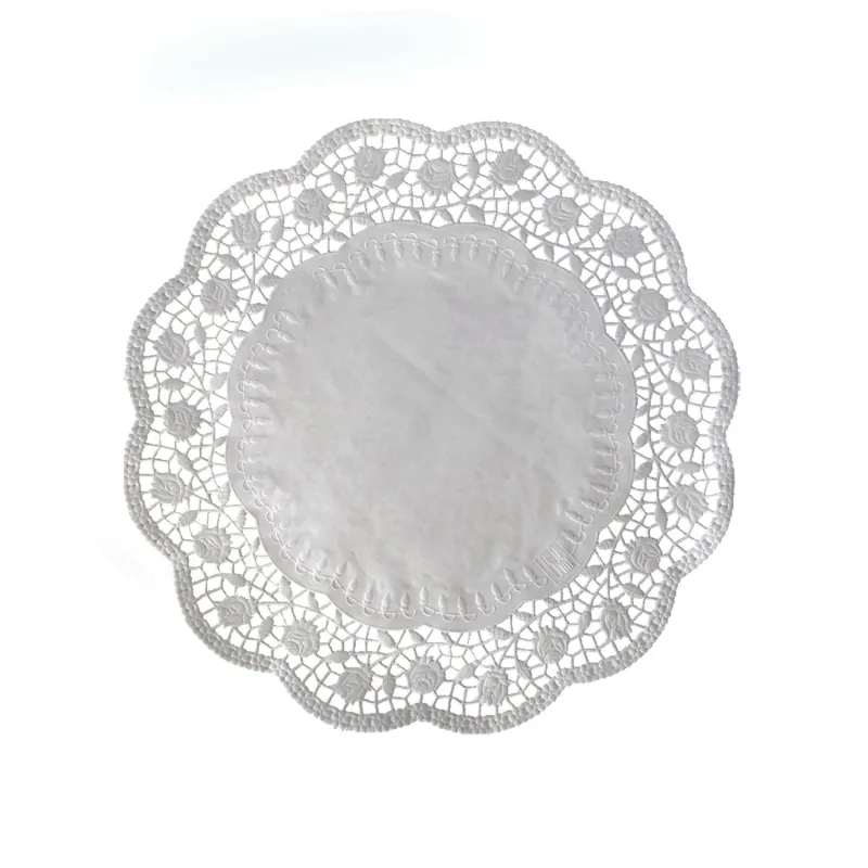 Dekorativní krajky kulaté Ø 28 cm [100 ks] (72328)