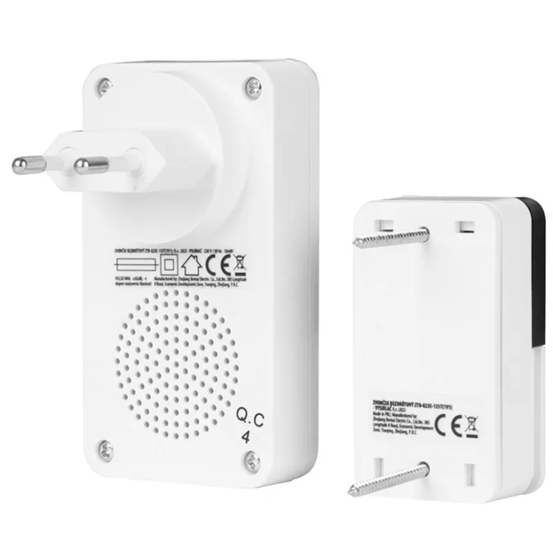 Kinetický zvonček MagicHome Intelligent4 – bezdrôtový, IP44, 100 m