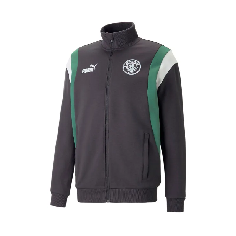Puma Manchester City mikina / bunda tmavošedá pánska - SKLADOM